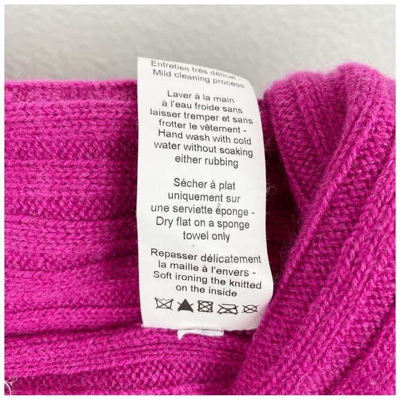 Lanvin Petite Pink Shrug Cashmere/Wool Cardigan‎ Size 4 - Picture 9 of 9